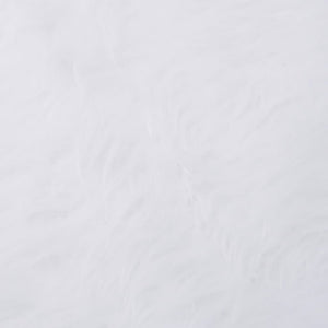 Weihnachtsbaumdecke Weiß Kunstfell 90cm