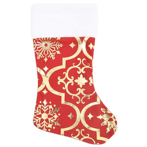 Weihnachtsbaumdecke mit Socke Rot 122 cm