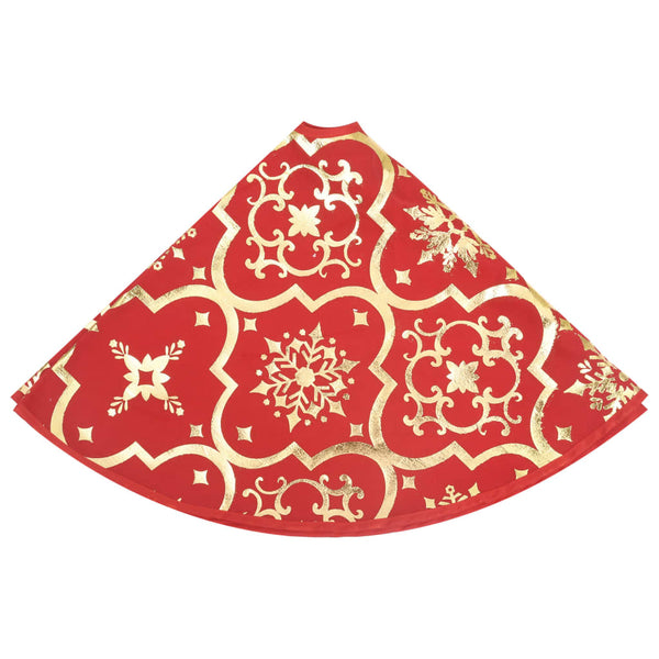 Weihnachtsbaumdecke mit Socke Rot 122 cm