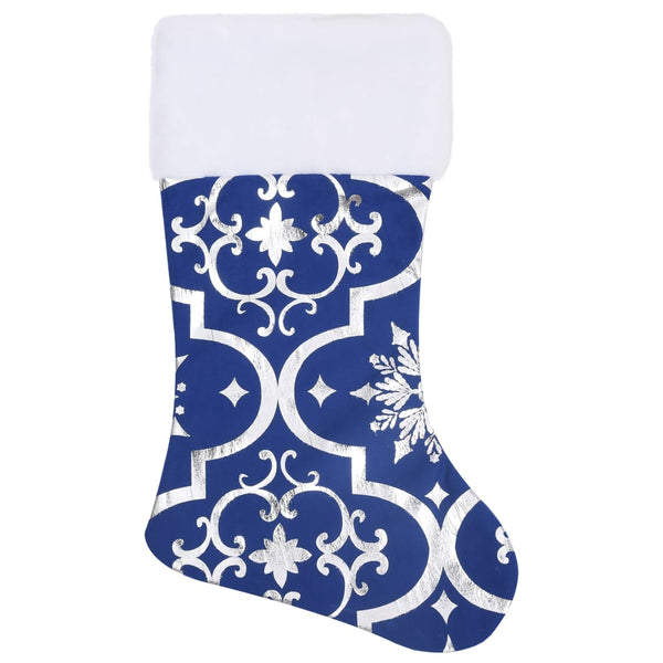 Luxus Weihnachtsbaumdecke Blau mit Socke