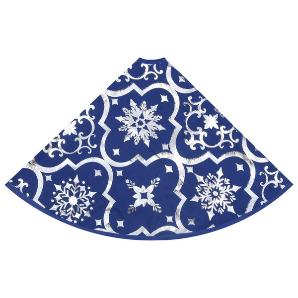Luxus Weihnachtsbaumdecke Blau 150cm mit Socke