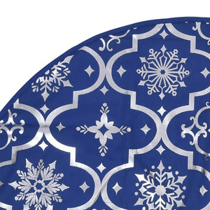 Luxus Weihnachtsbaumdecke Blau 150cm mit Socke