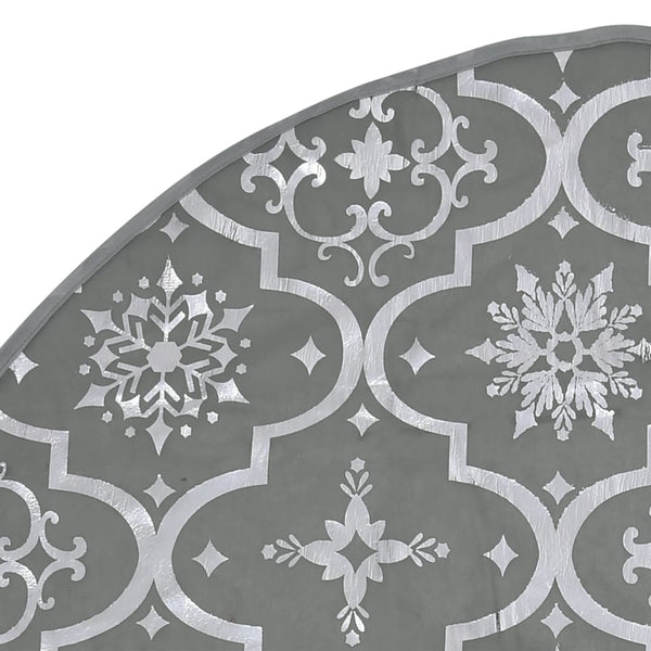 Luxus Weihnachtsbaumdecke Grau 122cm mit Socke