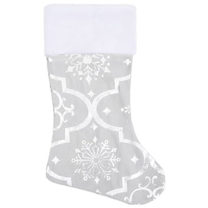 Weiße Weihnachtsbaumdecke mit Socke 90cm