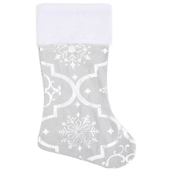 Weiße Weihnachtsbaumdecke mit Socke 90cm