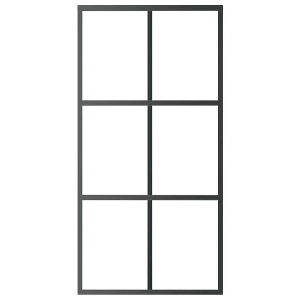 Schiebetür ESG-Glas und Aluminium 102x205 cm Schwarz