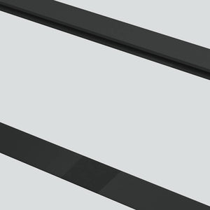 Schiebetür ESG-Glas und Aluminium 76x205 cm Schwarz