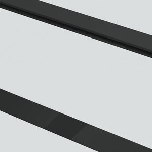 Schiebetür ESG-Glas und Aluminium 90x205 cm Schwarz