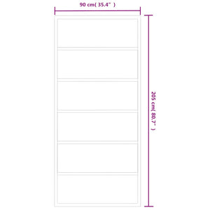 Schiebetür ESG-Glas und Aluminium 90x205 cm Schwarz