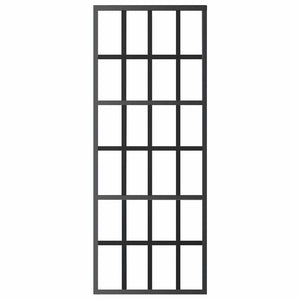 Schiebetür ESG-Glas und Aluminium 76x205 cm Schwarz