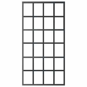 Schiebetür ESG-Glas und Aluminium 102x205 cm Schwarz