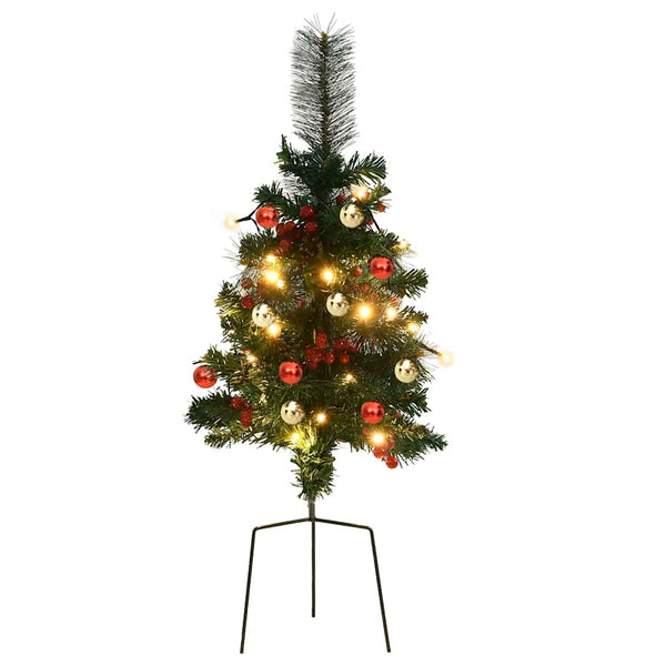 Beleuchtete Outdoor-Weihnachtsbäume, 2er-Set, 76 cm