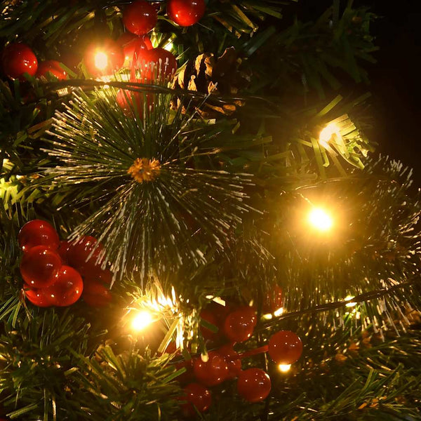 Beleuchtete Outdoor-Weihnachtsbäume, 2er-Set, 76 cm