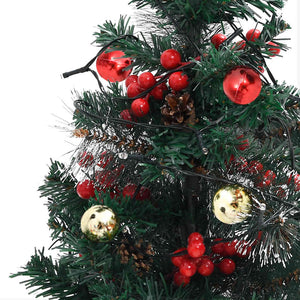 Beleuchtete Outdoor-Weihnachtsbäume, 2er-Set, 76 cm
