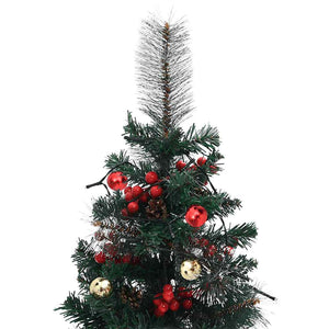 Beleuchtete Outdoor-Weihnachtsbäume, 2er-Set, 76 cm