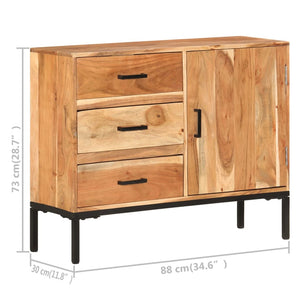 Akazie Sideboard 88 cm Massivholz