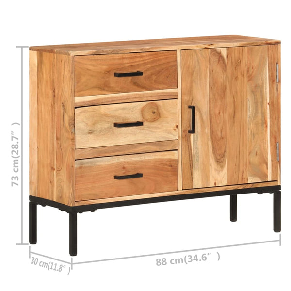 Akazie Sideboard 88 cm Massivholz