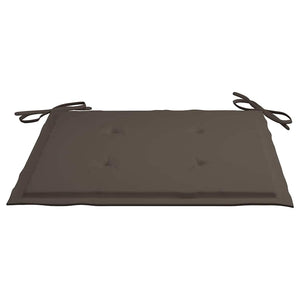 vidaXL Chaises de jardin empilables avec coussins 6 pcs Bois de teck massif