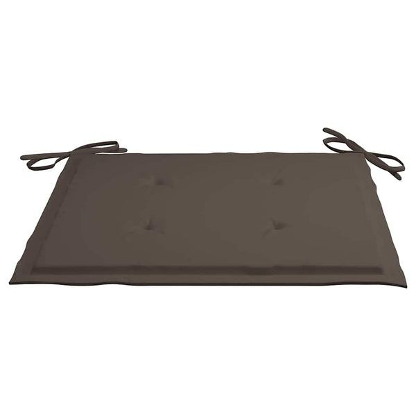 vidaXL Chaises de jardin empilables avec coussins 6 pcs Bois de teck massif