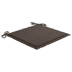 vidaXL Chaises de jardin empilables avec coussins 6 pcs Bois de teck massif