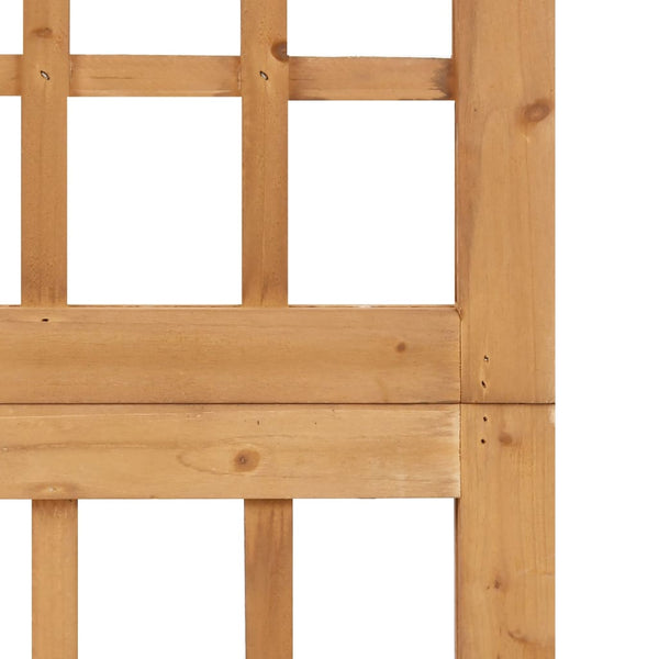 Spalier/Paravent 3-teilig Massivholz Tanne 121x180,5 cm