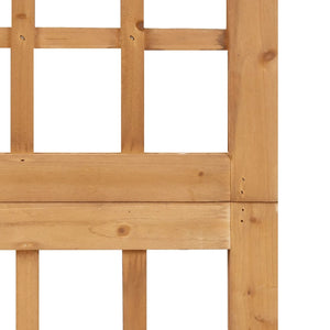 Spalier/Paravent 4-teilig Massivholz Tanne 161x180 cm