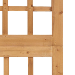 Spalier/Paravent 5-teilig Massivholz Tanne 201,5x180 cm
