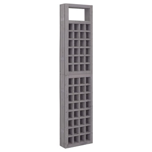 Spalier/Paravent 6-teilig Massivholz Tanne Grau 242,5x180 cm