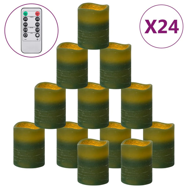 LED Kerzen mit Fernbedienung, 24er Set