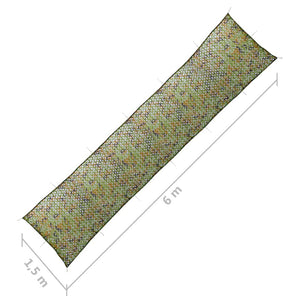 Tarnnetz mit Aufbewahrungstasche 1,5x6 m Grün