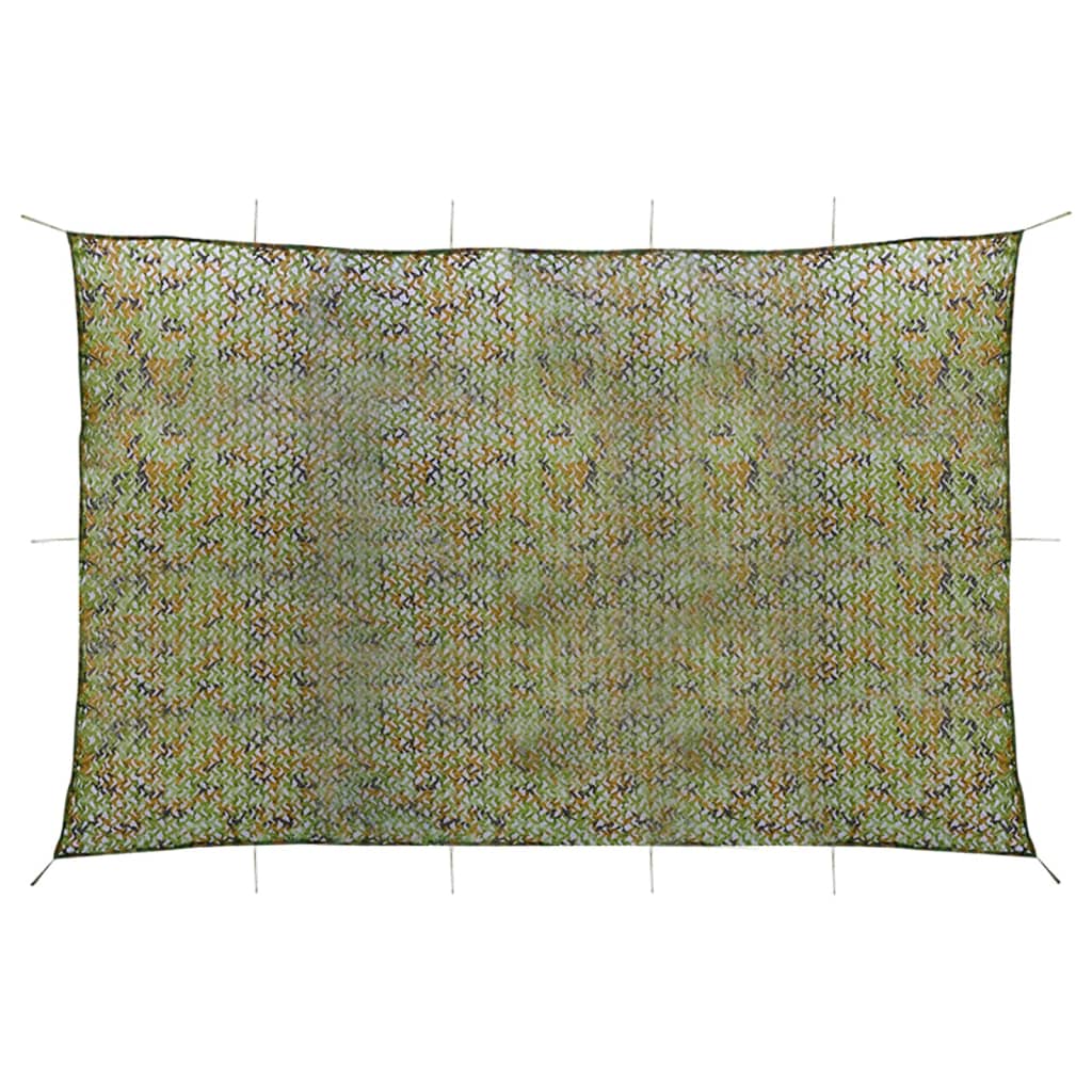 Tarnnetz mit Aufbewahrungstasche 5x8 m Grün