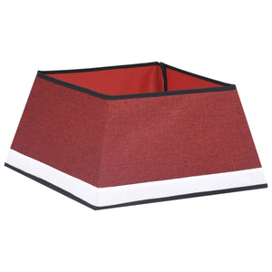 Weihnachtsbaumdecke Rot/Weiß 48 cm