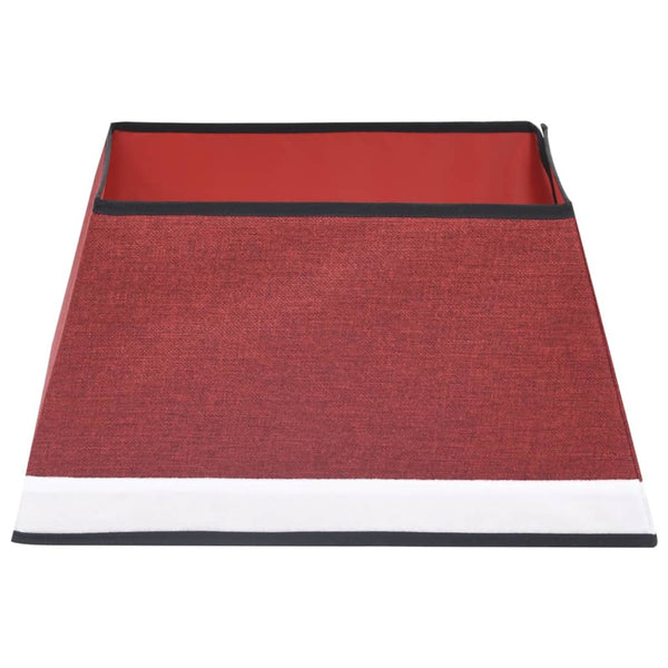 Weihnachtsbaumdecke Rot/Weiß 48 cm