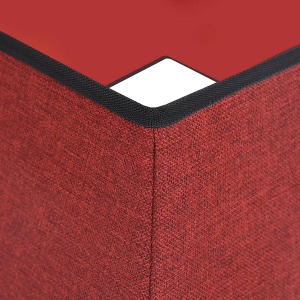 Weihnachtsbaumdecke Rot/Weiß 48 cm