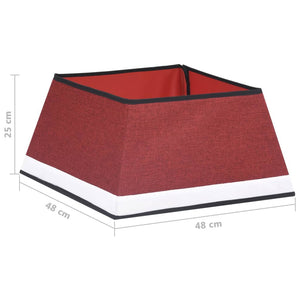 Weihnachtsbaumdecke Rot/Weiß 48 cm