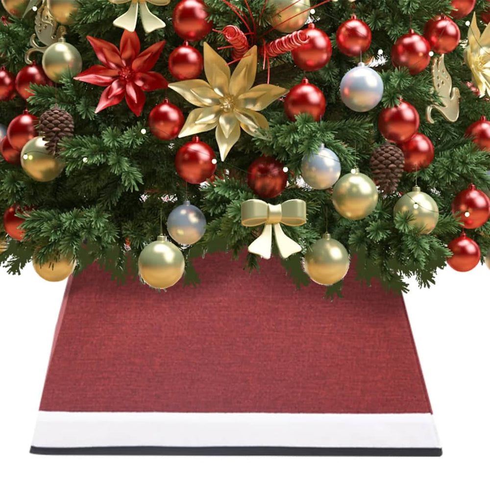 Weihnachtsbaumdecke Rot/Weiß 48 cm