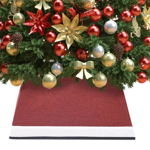 Weihnachtsbaumdecke Rot/Weiß 48 cm