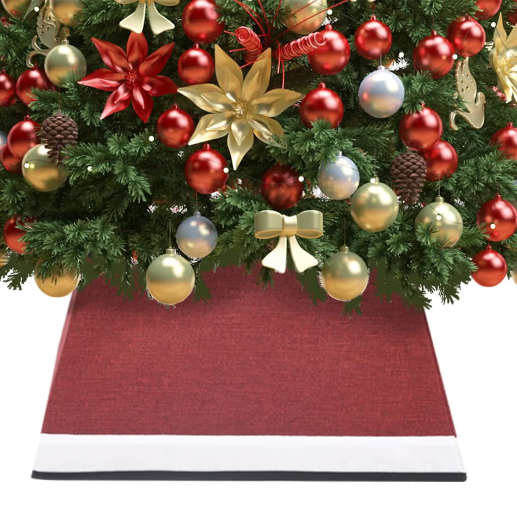 Weihnachtsbaumdecke Rot/Weiß 48 cm