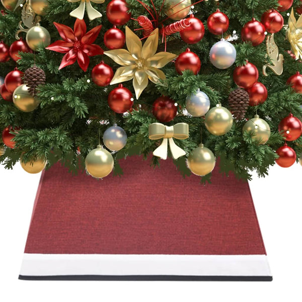 Weihnachtsbaumdecke Rot/Weiß 48 cm