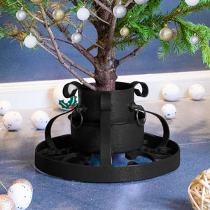 Schwarzer Christbaumständer 29x29 cm