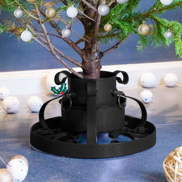 Schwarzer Christbaumständer 29x29 cm