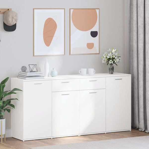 Sideboard Weiß 160x36x75 cm Holzwerkstoff