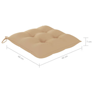 Klappbare Gartenstühle 6 Stk. mit Kissen Massivholz Akazie
