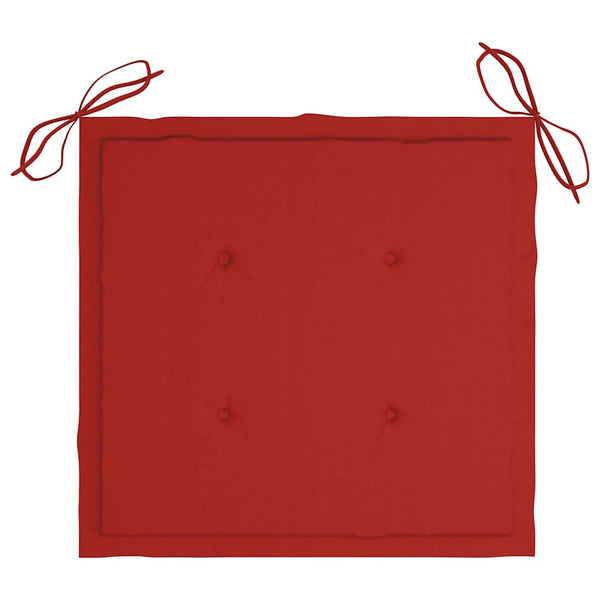 vidaXL Chaises de jardin pliantes 8 pcs avec coussins Bois d'acacia massif