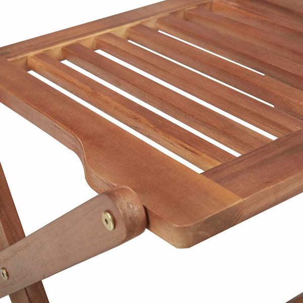 vidaXL Chaises de jardin pliables 6 pcs avec coussins Bois d'acacia massif