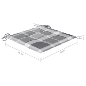 vidaXL Chaises de jardin pliables 6 pcs avec coussins Bois d'acacia massif