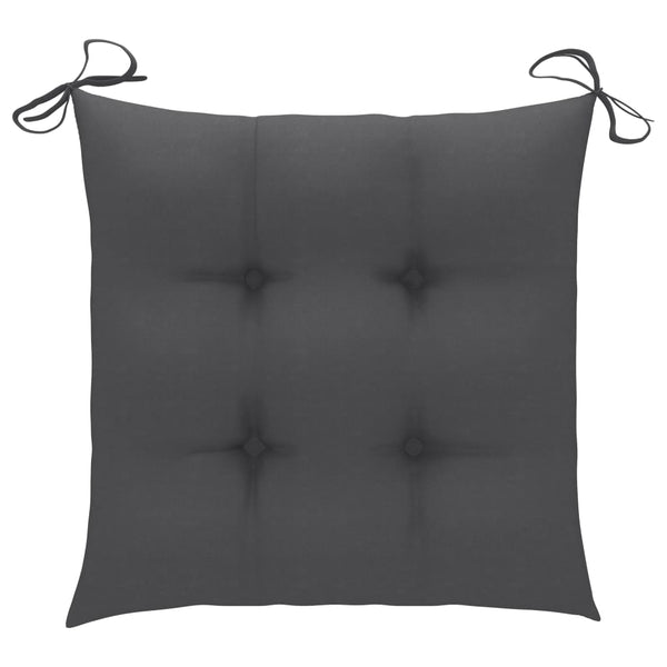 vidaXL Chaises de jardin pliables 6 pcs avec coussins Bois d'acacia massif