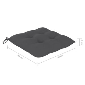 vidaXL Chaises de jardin pliables 6 pcs avec coussins Bois d'acacia massif