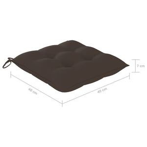 Klappbare Gartenstühle 6 Stk. mit Kissen Massivholz Akazie