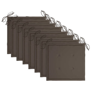 vidaXL Chaises de jardin pliantes 8 pcs avec coussins Bois d'acacia massif